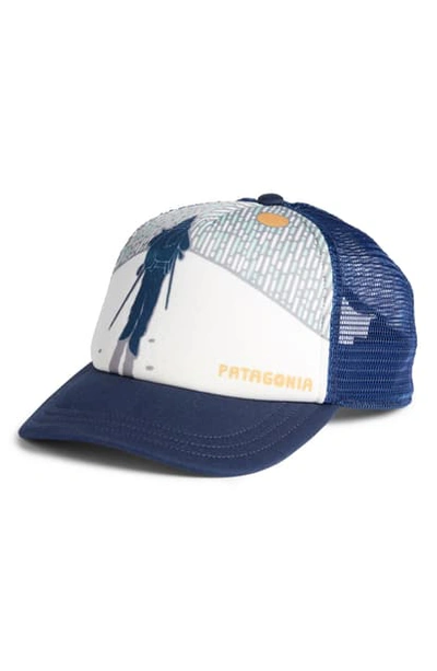 Patagonia Melt Down Interstate Mesh Back Hat In Cny Classic Navy