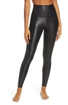 Beyond Yoga Twinkle High Waist 7/8 Leggings In Black-silver Twinkle