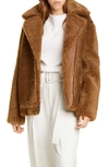 VINCE GENUINE SHEARLING & LEATHER BOMBER JACKET,V634091230