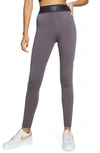 Nike X Maria Sharapova Legasee Leggings In Thunder Grey/oil Grey