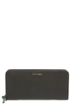 TED BAKER HELOISE SMOOTH LEATHER ZIP MATINEE WALLET,WXL-HELOISE