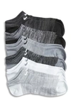 Nike 6-pack Everyday Lightweight No-show Training Socks In Grey Multi-color