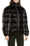 Alyx Down Puffer Coat In Black