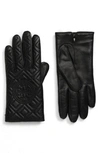 TORY BURCH FLEMING QUILTED LAMBSKIN LEATHER GLOVES,58003