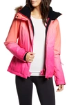 Roxy Jet Ski Se Snow Jacket In Beetroot Pink Prado Gradient