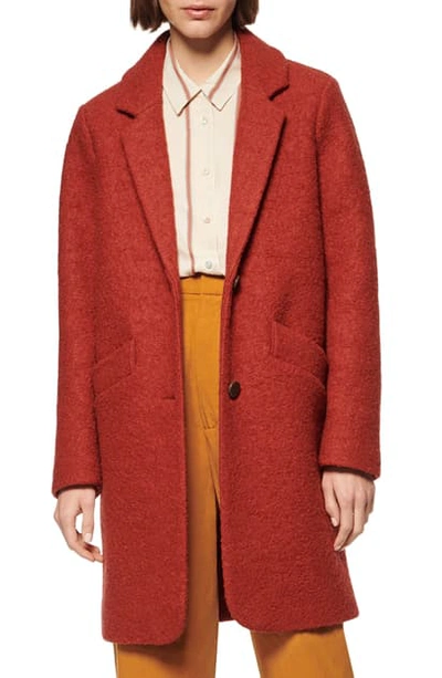 Marc New York Paige Boucle Coat In Brick
