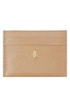 Burberry Sandon Tb Monogram Leather Card Case In Archive Beige