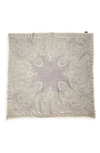 ETRO BOMBAY METALLIC PAISLEY SILK SCARF,201R100105673