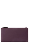 Dagne Dover Signature Slim Coated Canvas Wallet - Purple In Eclipse
