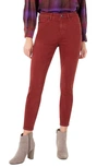 Liverpool Abby High Waist Ankle Skinny Jeans In Cherry Wood