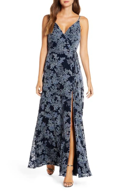 Jenny Yoo French Blue Velvet Jenny Yoo Selma Velvet Burnout Faux