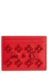 CHRISTIAN LOUBOUTIN KIOS LOUBINTHESKY LEATHER CARD CASE,1205114