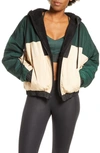 Alo Yoga Duality Reversible Faux Shearling Jacket In Black/ Putty/ Forest