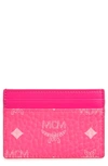 MCM VISETOS ORIGINAL CARD CASE,MXA9AVI72