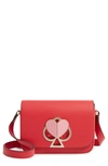 Kate Spade Nicola Leather Shoulder Bag - Red In Hot Chili