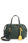 Tory Burch Small Perry Leather Satchel In Pine Tree