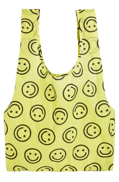 Baggu Yellow Happy Face Standard Reusable Bag