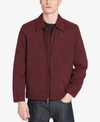 Tommy Hilfiger Men's Classic Front-zip Filled Micro-twill Jacket In Port
