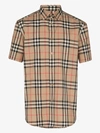 Burberry Caxton Vintage Check Print Shirt In Brown