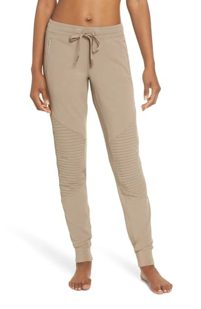 Alo Yoga Urban Moto Sweatpants In Gravel