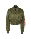 Alpha Industries Bomber In Military Green