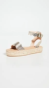 SOLUDOS CADIZ WAVE SANDALS PLATINUM 9