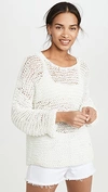 MIKOH MEHETIA LONG SLEEVE KNIT BONE,MIKOH20715