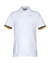 K-way Logo-patch Short-sleeve Polo Shirt In White