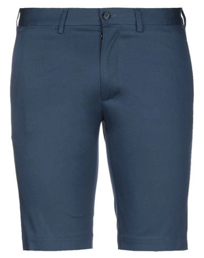 Dolce & Gabbana Man Shorts & Bermuda Shorts Slate Blue Size 40 Cotton, Elastane