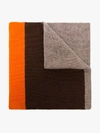 GANNI MULTICOLOURED COLOUR BLOCK WOOL SCARF,A222914202387