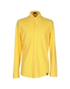 DRUMOHR DRUMOHR MAN SHIRT YELLOW SIZE S COTTON,37917484US 5