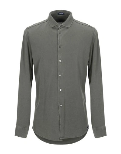 Drumohr Solid Color Shirt In Green