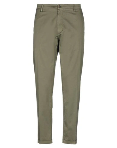 RE-HASH RE_HASH MAN PANTS GREEN SIZE 32 COTTON, ELASTANE,13414493WQ 14