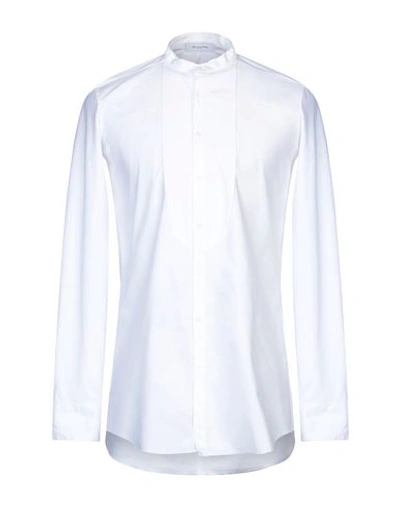 Aglini Solid Color Shirt In White