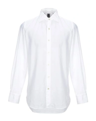Finamore 1925 Solid Color Shirt In White