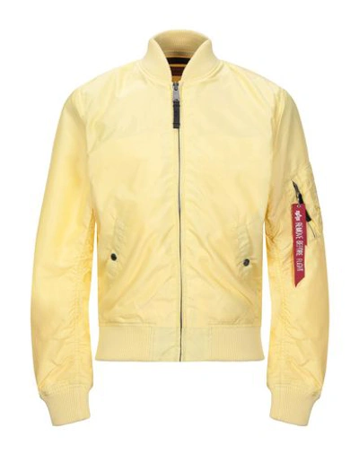 Alpha Industries Bomber In Yellow