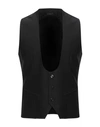 Grey Daniele Alessandrini Vests In Black