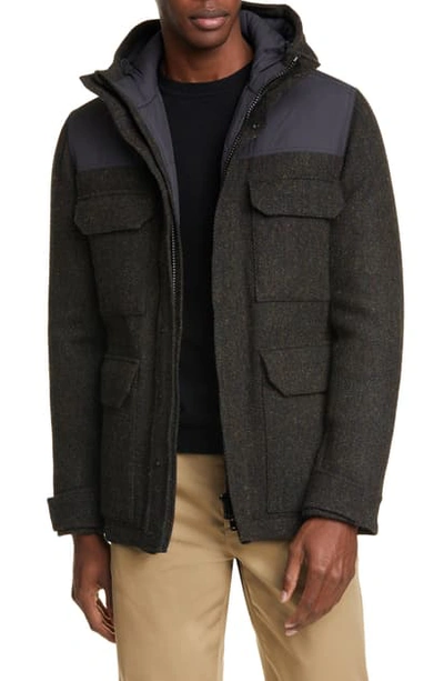 Norse Projects Nunk Harris Tweed Jacket In Black Multi