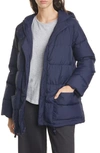 EILEEN FISHER RECYCLED NYLON HOODED DOWN COAT,F9KLC-C1780M