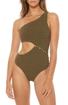 RED CARTER PERI ASYMMETRICAL ONE-PIECE SWIMSUIT,RCEX120817