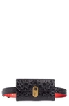 CHRISTIAN LOUBOUTIN ELISA EMBOSSED LEATHER BELT BAG,1205058