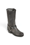 Frye Harness 8r Leather Knee Boots In Charcoal