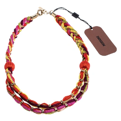 Pre-owned Missoni Multicolor Double Rope Braided Necklace
