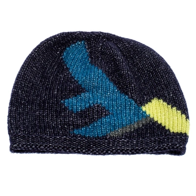 Pre-owned Fendi Blue Wool Knit Beanie