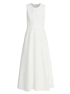Giambattista Valli Sleeveless Midi Dress In Ivory