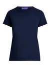 Polo Ralph Lauren Cotton Crewneck T-shirt In Lux Navy