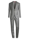 ISAIA Royal Flannel Single-Breasted Wool Suit