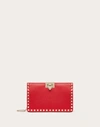 VALENTINO GARAVANI VALENTINO GARAVANI ROCKSTUD CALFSKIN CLUTCH