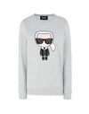 Karl Lagerfeld Sweatshirts In Grey