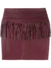 IRO Fringed Mini Skirt,GIN